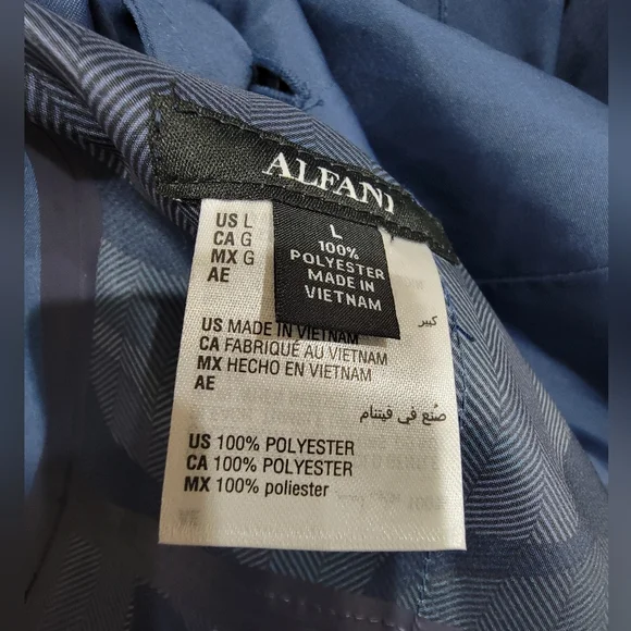 Alfani Macintosh Button Front Outerwear Overcoat Men's Jacket - Picture 2 of 5